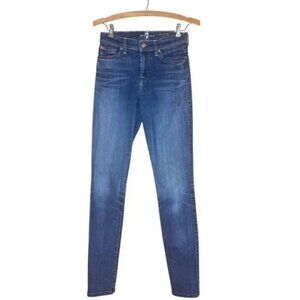 7 FOR ALL MANKIND The Mid-Rise Skinny Jeans - Size 26
